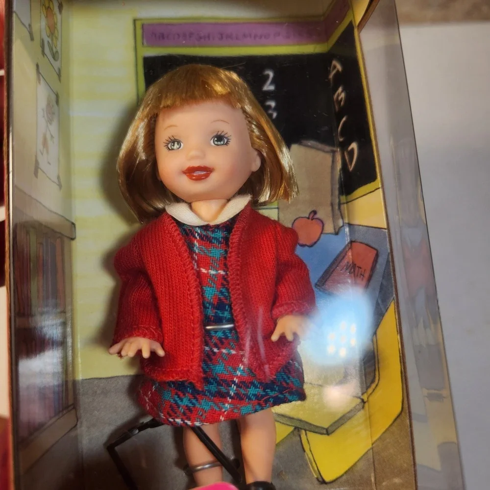 Mattel 1998 School Time Kayla Doll Li'l Friends  Kelly Barbie 20855 Vintage NIB